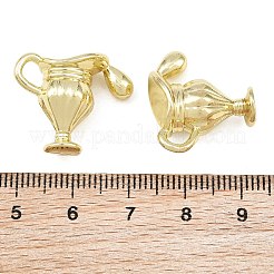 合金ペンダント  カップチャーム  ラックめっき  カドミウムフリー＆鉛フリー  ゴールドカラー  19x22x11mm  穴：5x4mm&nbsp;AL-CBAF039-09G