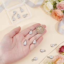 12Pcs Brass Micro Pave Clear Cubic Zirconia Pendants&nbsp;ZIRC-BC0001-33P