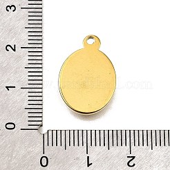 304ステンレスペンダント  エナメル  楕円形で貝殻の形をしている  ゴールドカラー  淡いターコイズ  20x14x3mm  穴：1.6mm&nbsp;STAS-A114-04G-03