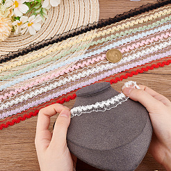 32 Yards 8 Colors Nylon Crown Elastic Lace Ribbon&nbsp;OCOR-GO0001-25