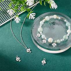 6Pcs 925 Sterling Silver Charms&nbsp;STER-PH0002-41
