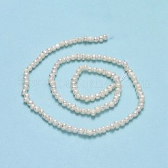 天然養殖淡水パールビーズ連売り  ポテト  ベージュ  2~3.5x3~5x3~5mm  穴：0.5mm  約109~132個/連  14.17~14.25インチ（36~36.2cm）&nbsp;PEAR-F018-04D-01