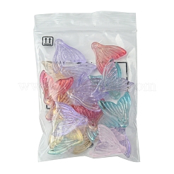 24Pcs 6 Colors Transparent Spray Painted Glass Pendants&nbsp;GLAA-FS0001-90