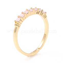 Cubic Zirconia Adjustbale Ring&nbsp;RJEW-I078-27G-NR