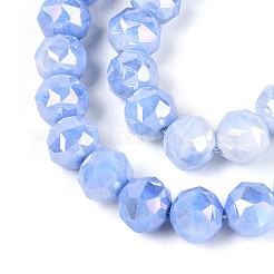 Anti-Tarnish Electroplate Glass Beads Strands&nbsp;GLAA-N010-10mm-08