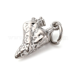 Brass Micro Pave Cubic Zirconia Pendants&nbsp;KK-P308-71P
