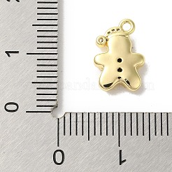 Brass Micro Pave Cubic Zirconia Charms&nbsp;KK-P278-10G