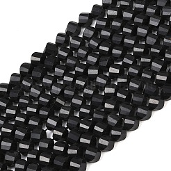 Natural Shungite Beads Strands&nbsp;G-P611-C35-01