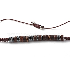 I Love You Morse Code Stretch Bracelets Set&nbsp;BJEW-JB07352-01