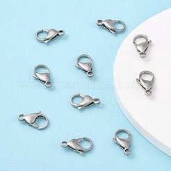 Non-Tarnish Polished 316 Surgical Stainless Steel Lobster Claw Clasps&nbsp;A-STAS-R072-18A