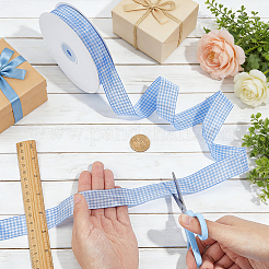 Polyester Tartan Ribbon&nbsp;OCOR-WH0082-574D-03