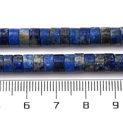 天然石ラピスラズリビーズ連売り  ディスク  ヒシビーズ  6x3.5mm  穴：0.8mm  約113~114個/連  14.92''（37.9cm）〜15.08''（38.3cm）&nbsp;G-Z006-C39