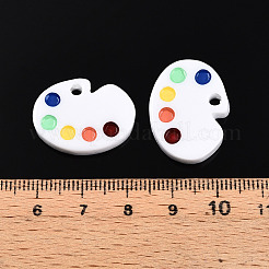 樹脂チャーム  製図板形状  カラフル  24~25x17x4.5mm  穴：3mm&nbsp;X-CRES-N021-18