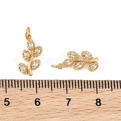 SHEGRACE Brass Micro Pave Clear Cubic Zirconia Charms&nbsp;XGRQ4N723-716G