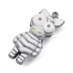Animal Theme Flocking Silicone Pendants&nbsp;SIL-C012-03F