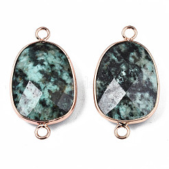 Natural African Turquoise(Jasper) Link Connectors&nbsp;G-S359-338A