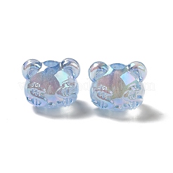 UV Plating Rainbow Iridescent Acrylic Beads&nbsp;PACR-M002-03C