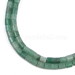 天然石グリーンアベンチュリンビーズ連売り  コラム  4.5x4mm  穴：1mm  約82~83個/連  14.88~14.96インチ（37.8~38cm）&nbsp;G-C084-A03-01