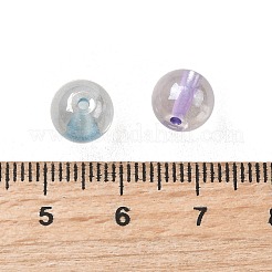 透明ガラスビーズ  ラウンド  ミックスカラー  8mm  穴：1.4mm  約15個/10g&nbsp;GLAA-P073-03B