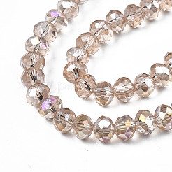 Electroplate Glass Beads Strands&nbsp;EGLA-A034-T3mm-B24