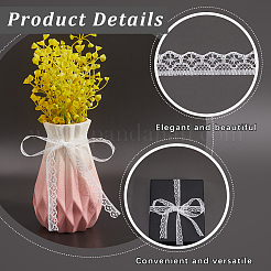 2 Rolls Polyester Flower Lace Ribbon&nbsp;OCOR-CY0002-87