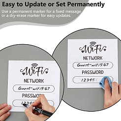 2Pcs Acrylic Wireless Password Sign&nbsp;DIY-GA0009-54A