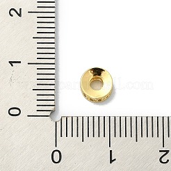 Rack Plating Brass Pave Cubic Zirconia Beads&nbsp;KK-M282-35GP