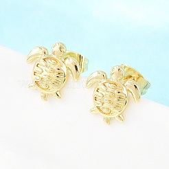 Brass Stud Earrings&nbsp;EJEW-F405-02G