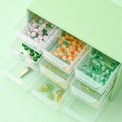 DIY ランプワーク ビーズ ブレスレット 作成キット  アクリル収納ボックス付き  はさみ  伸縮性のある糸  ミックスカラー  3mm  穴：1.5mm&nbsp;DIY-FZC0001-01B