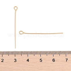 304ステンレススチールアイピン  18KGP本金メッキ  35x3x0.4mm  穴：2mm&nbsp;STAS-Z089-02G-02
