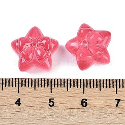 Transparent Spray Paint Glass Beads&nbsp;X-GLAA-H035-02