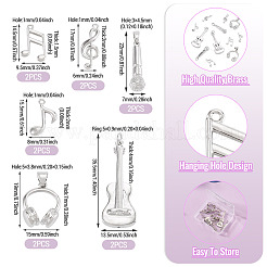 12Pcs 6 Styles Brass Pendants&nbsp;FIND-TA0008-88P