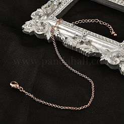 Brass Rolo Chain Bracelets for Women&nbsp;BJEW-G735-05RG