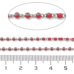 304 Stainless Steel Enamel Twisted Chains&nbsp;STAS-R100-40P-05