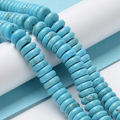 天然石ハウライトビーズ連売り  染め  ディスク  10~10.5x3~3.5mm  穴：1.4mm  約119個/連  15.59''（39.6センチメートル）&nbsp;G-E604-G01-C