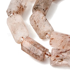 Natural Black Gold Rutilated Quartz Beads Strands&nbsp;GG-CBA4808-C01-01