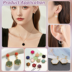 120Pcs 6 Styles Alloy Open Back Bezel Pendants&nbsp;FIND-WR0012-55