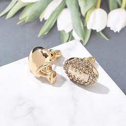 Brass Micro Pave Cubic Zirconia Stud Earrings&nbsp;EJEW-Z080-03G-04