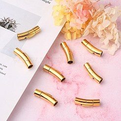 304ステンレススチール製バヨネット留め具  イオンプレーティング（ip）  コラム  ゴールドカラー  30x9x8mm  穴：6mm&nbsp;LS-STAS-I013-6mm-G