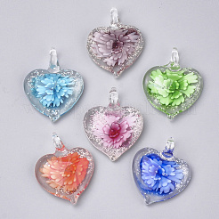Luminous Handmade Lampwork Pendants&nbsp;LAMP-S189-04-B