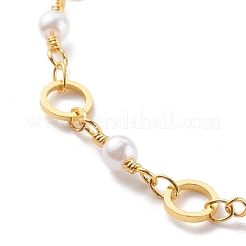 Brass Ring Link Chain Bracelets&nbsp;BJEW-JB06164