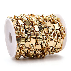 Alloy Irregularity Lock Link Chain&nbsp;LCHA-T001-14G