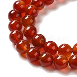 Natural Carnelian Beads Strands&nbsp;X-G-G390-8mm-03