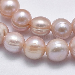 Natural Cultured Freshwater Pearl Beads Strands&nbsp;PEAR-F007-06B-01