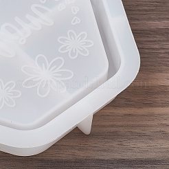 六角形の母の日の言葉ママDIYトレイシリコン型  レジン型  UVレジン用  エポキシ樹脂工芸品作り  ホワイト  12.6x12.3x2.1cm&nbsp;LS-DIY-G112-02B