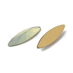 ガラスラインストーンカボション  フラットバック＆バックメッキ  多面カット  馬の目  ミックスカラー  11x3x2.2mm&nbsp;RGLA-G023-14