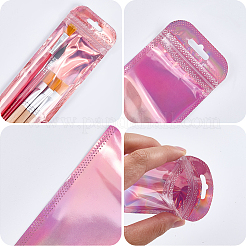 長方形のPPプラスチック製再封可能な包装袋  カメリア  24x6.7x0.01cm&nbsp;AJEW-WH20054-084F