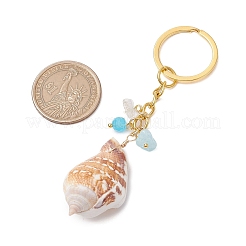 Natural Shell Pendant Keychains&nbsp;KEYC-JKC01094-04