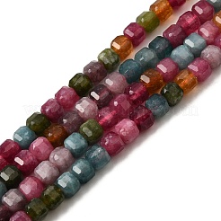 Natural Multicolor Tourmaline Beads Strands&nbsp;G-F797-A06-01