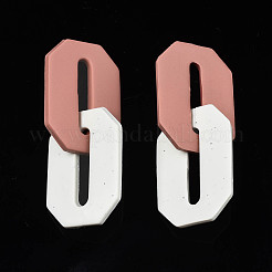 Handmade Polymer Clay Linking Rings&nbsp;CLAY-N010-033-01